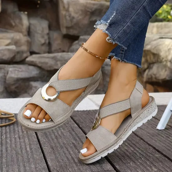 Ruby - Woven Strap Comfort Sandals