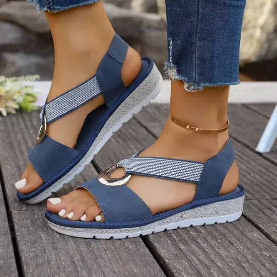 Ruby - Woven Strap Comfort Sandals