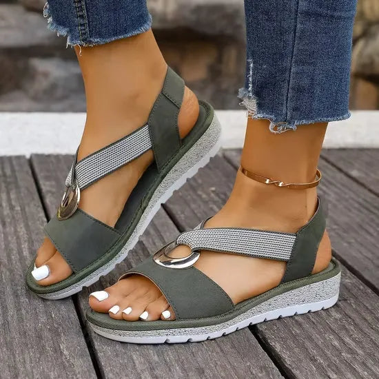 Ruby - Woven Strap Comfort Sandals
