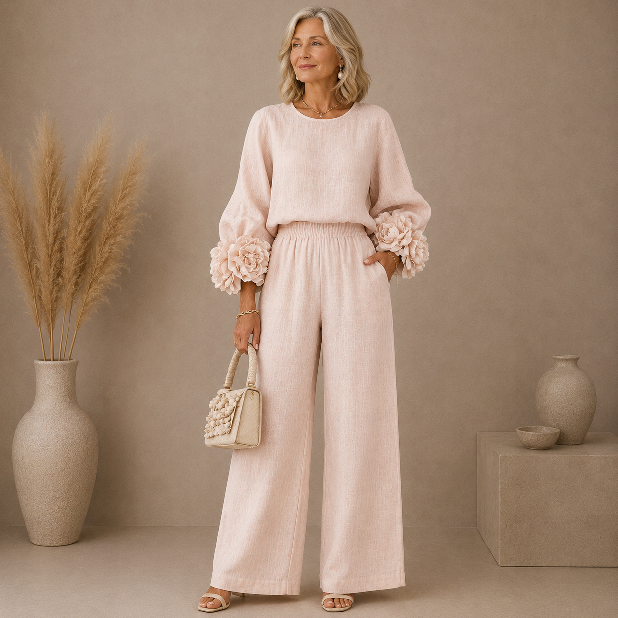 Eleanor™ | Rose Petal Elegance Two-Piece Set