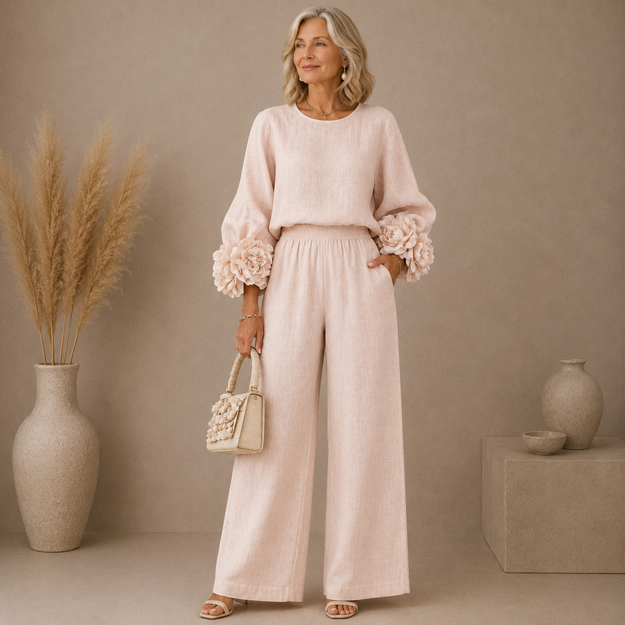 Eleanor™ | Rose Petal Elegance Two-Piece Set