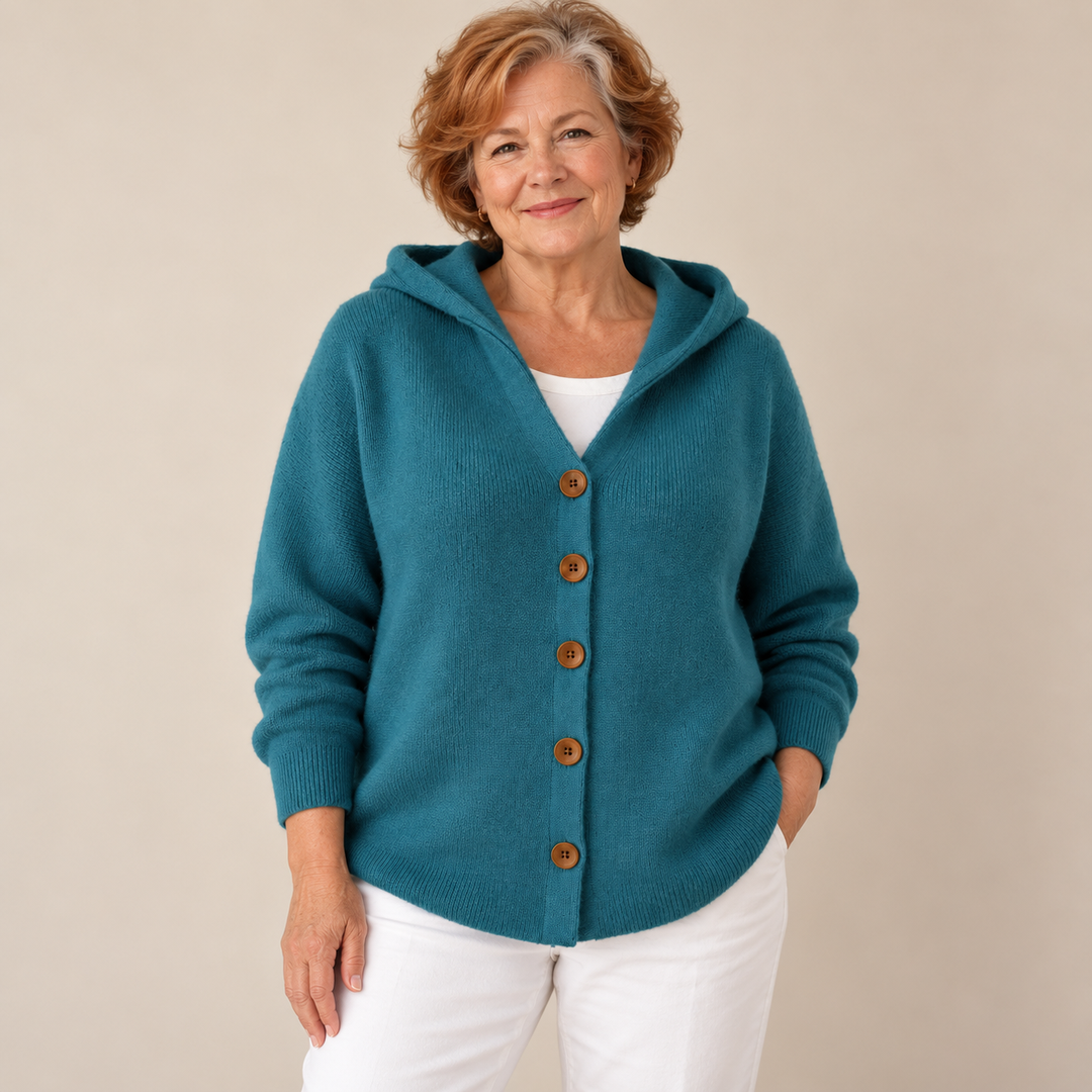 Sonia Hooded Button Cardigan
