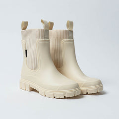 Lorna Chelsea Rain Boots in Ivory