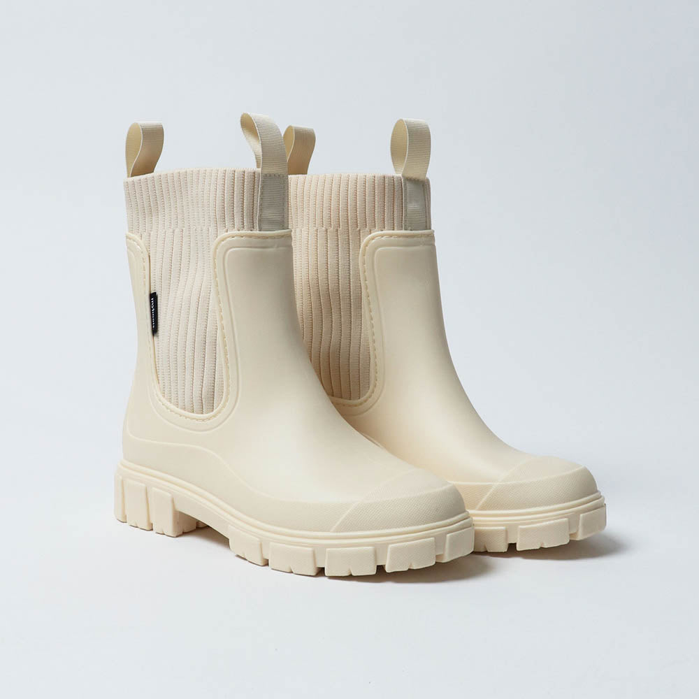 Lorna Chelsea Rain Boots in Ivory