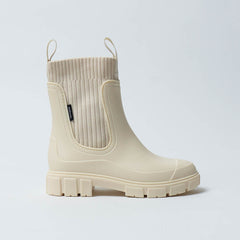 Lorna Chelsea Rain Boots in Ivory