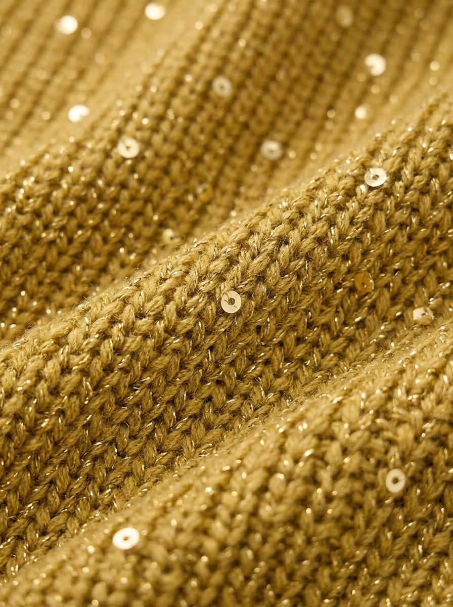 Jacqueline Collared Gold Button Knit Cardigan