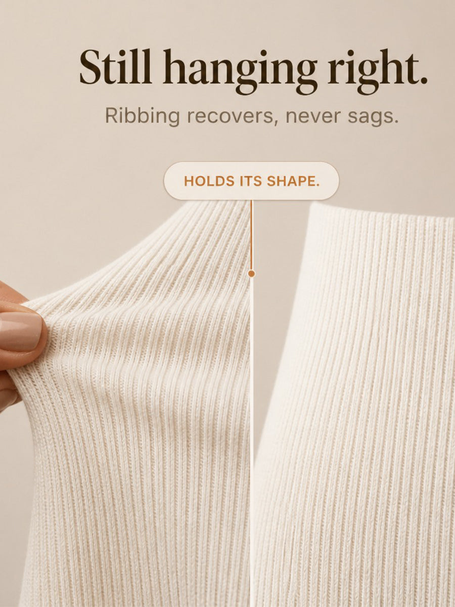 Maxine Cowl Neck Ribbed Knit Dress