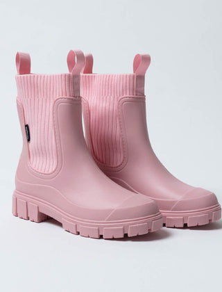 Lorna Chelsea Rain Boots in Blush Pink