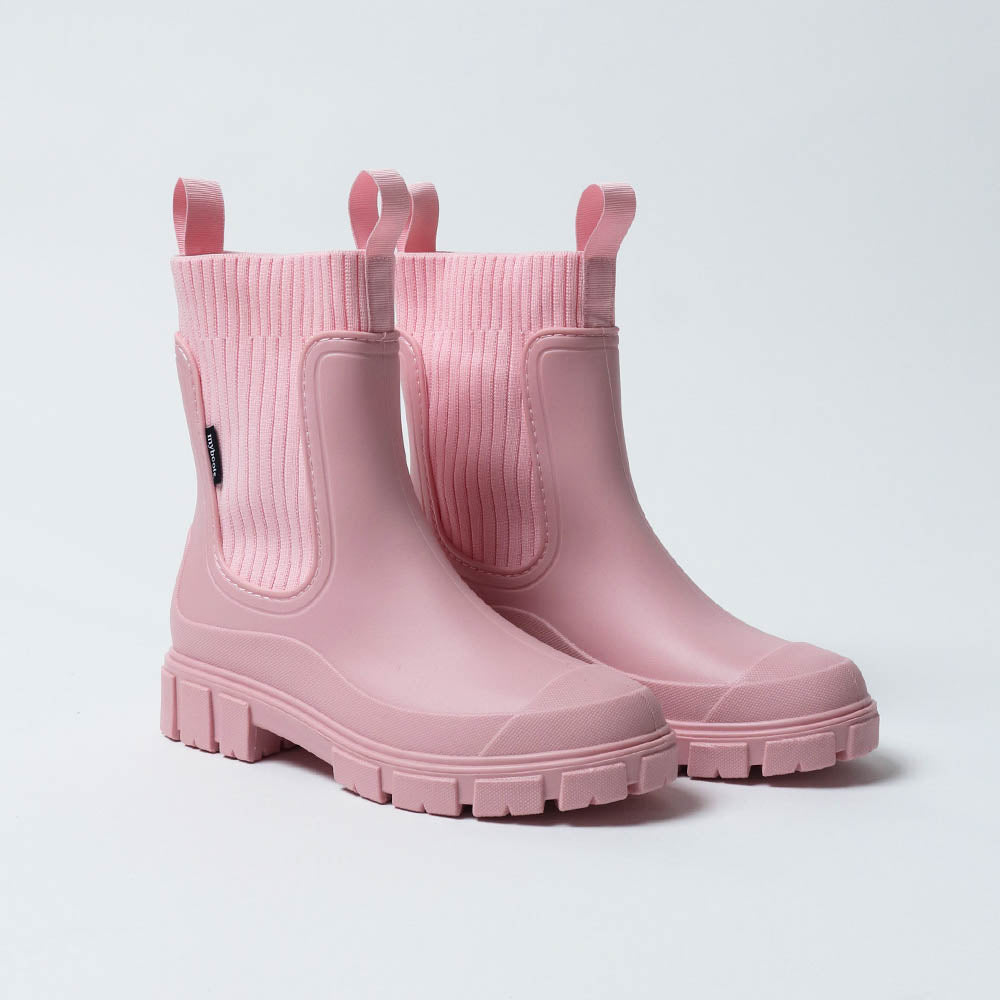 Lorna Chelsea Rain Boots in Blush Pink