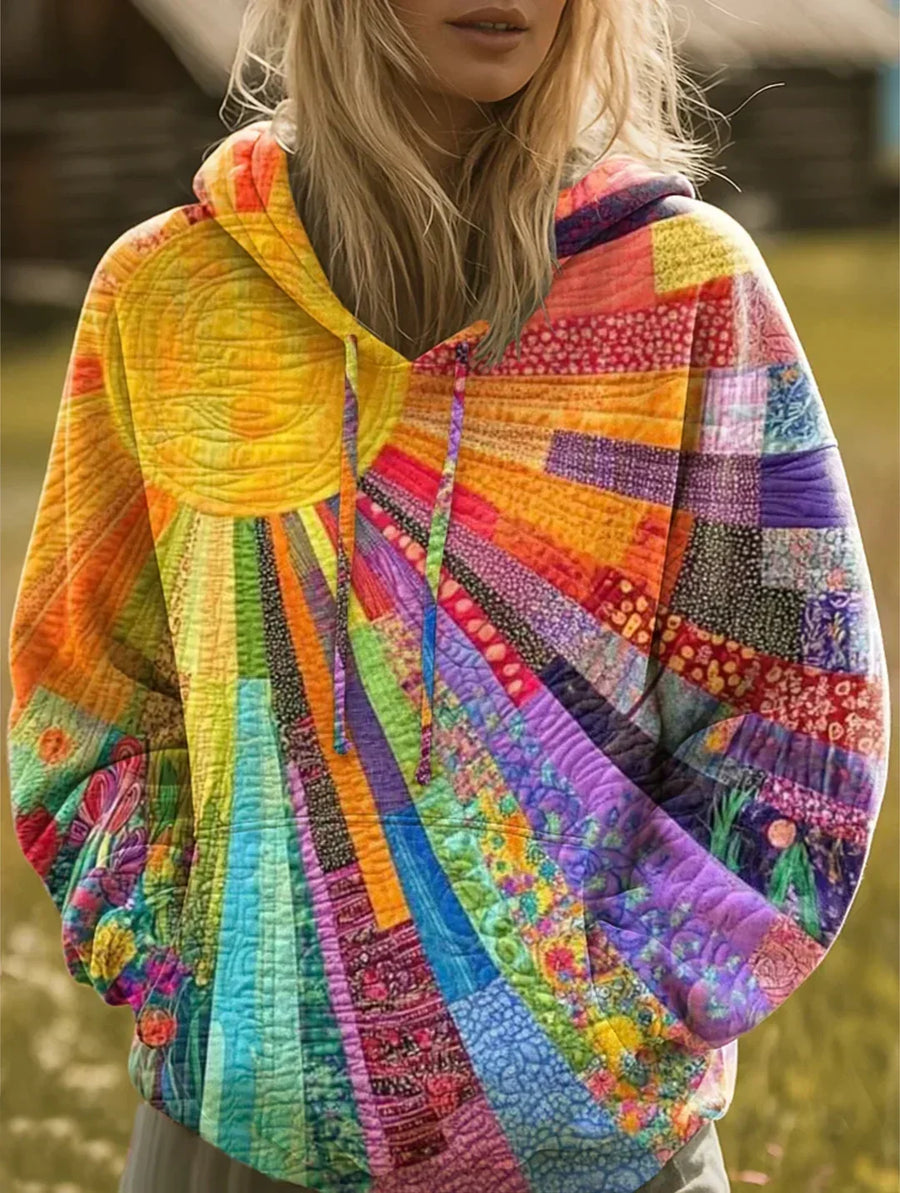 Quinn | Colourburst Patchwork Hoodie