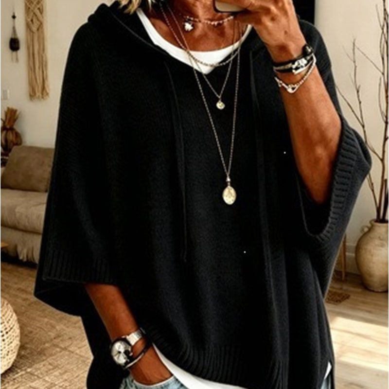 Eileen Oversized Hooded Knit Jumper