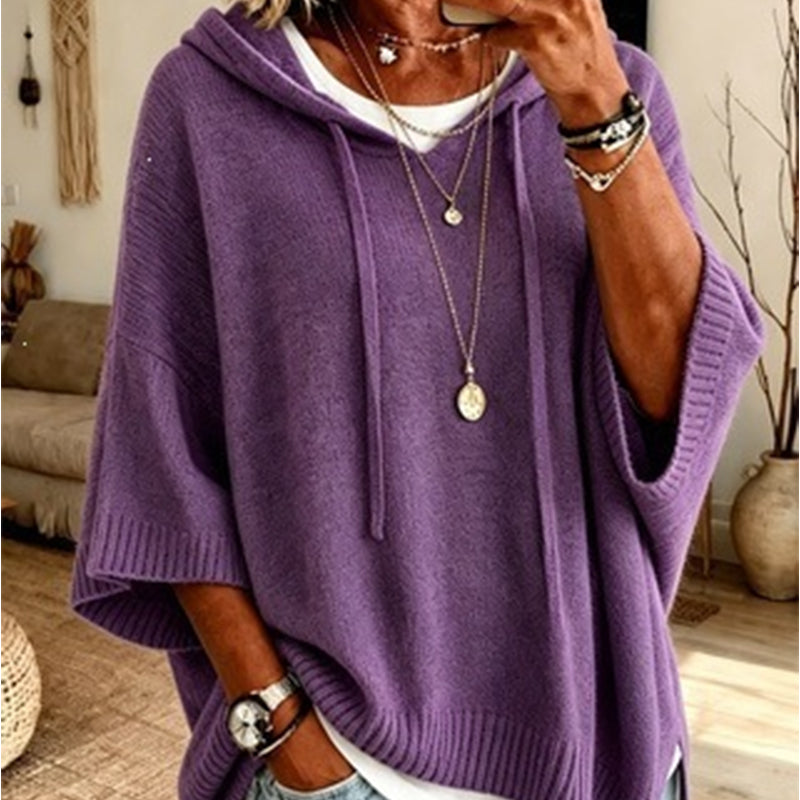 Eileen Oversized Hooded Knit Jumper