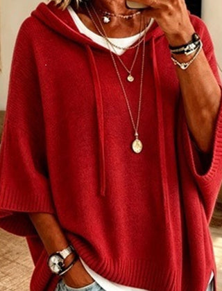 Eileen Oversized Hooded Knit Jumper