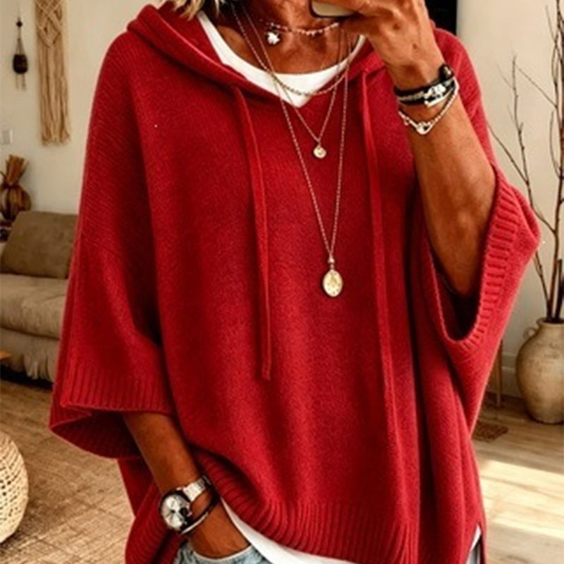 Eileen Oversized Hooded Knit Jumper