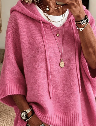 Eileen Oversized Hooded Knit Jumper