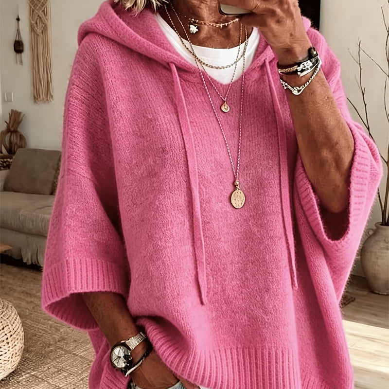 Eileen Oversized Hooded Knit Jumper
