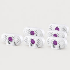 The Stacey Reusable Mini Dehumidifier for Wardrobes as a single, a pack of 2 and a pack of 3