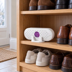 The Stacey Reusable Mini Dehumidifier for Wardrobes at home