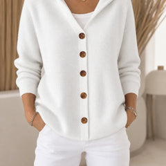 Morag Hooded Button Cardigan