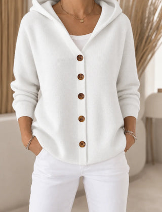 Morag Hooded Button Cardigan