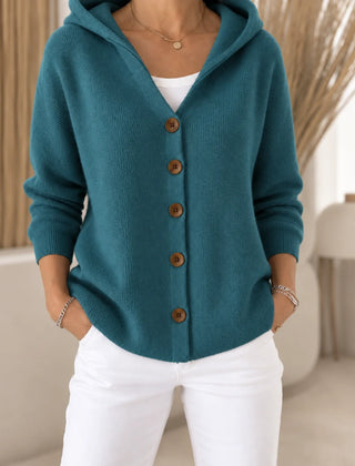 Morag Hooded Button Cardigan