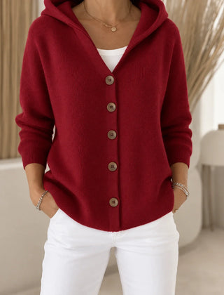 Morag Hooded Button Cardigan