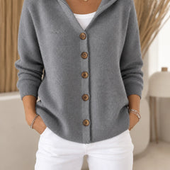 Morag Hooded Button Cardigan