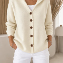 Morag Hooded Button Cardigan