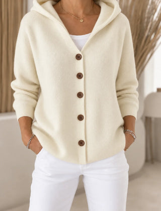 Morag Hooded Button Cardigan