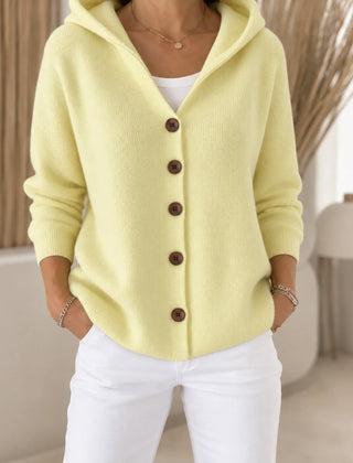 Morag Hooded Button Cardigan