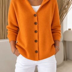 Morag Hooded Button Cardigan