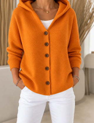 Morag Hooded Button Cardigan