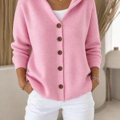 Morag Hooded Button Cardigan