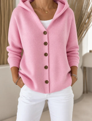 Morag Hooded Button Cardigan