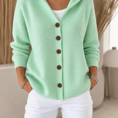 Morag Hooded Button Cardigan