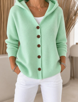 Morag Hooded Button Cardigan