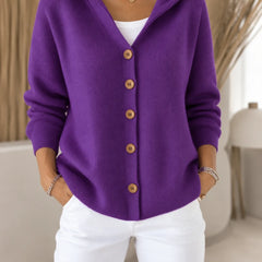 Morag Hooded Button Cardigan